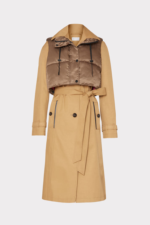 Ivy Trench Puffer Combo Jacket
