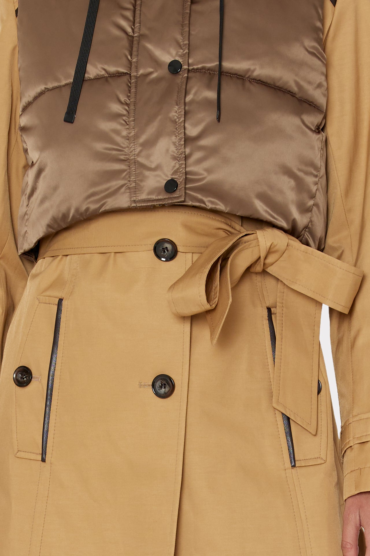 Ivy Trench Puffer Combo Jacket