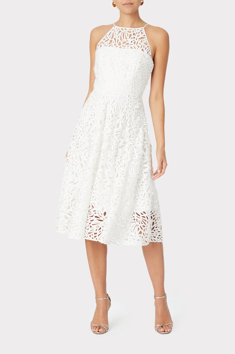 Alessia Embroidered Lace Dress
