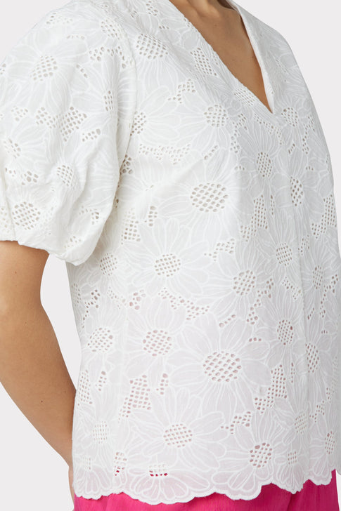 Tournesol Eyelet Top