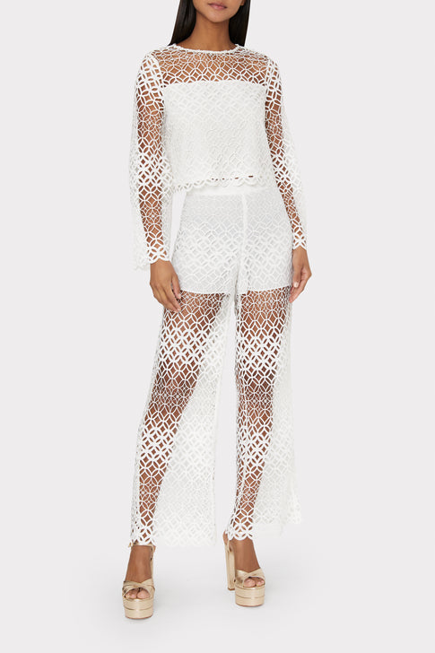 Nolana Abstract Lace Pants