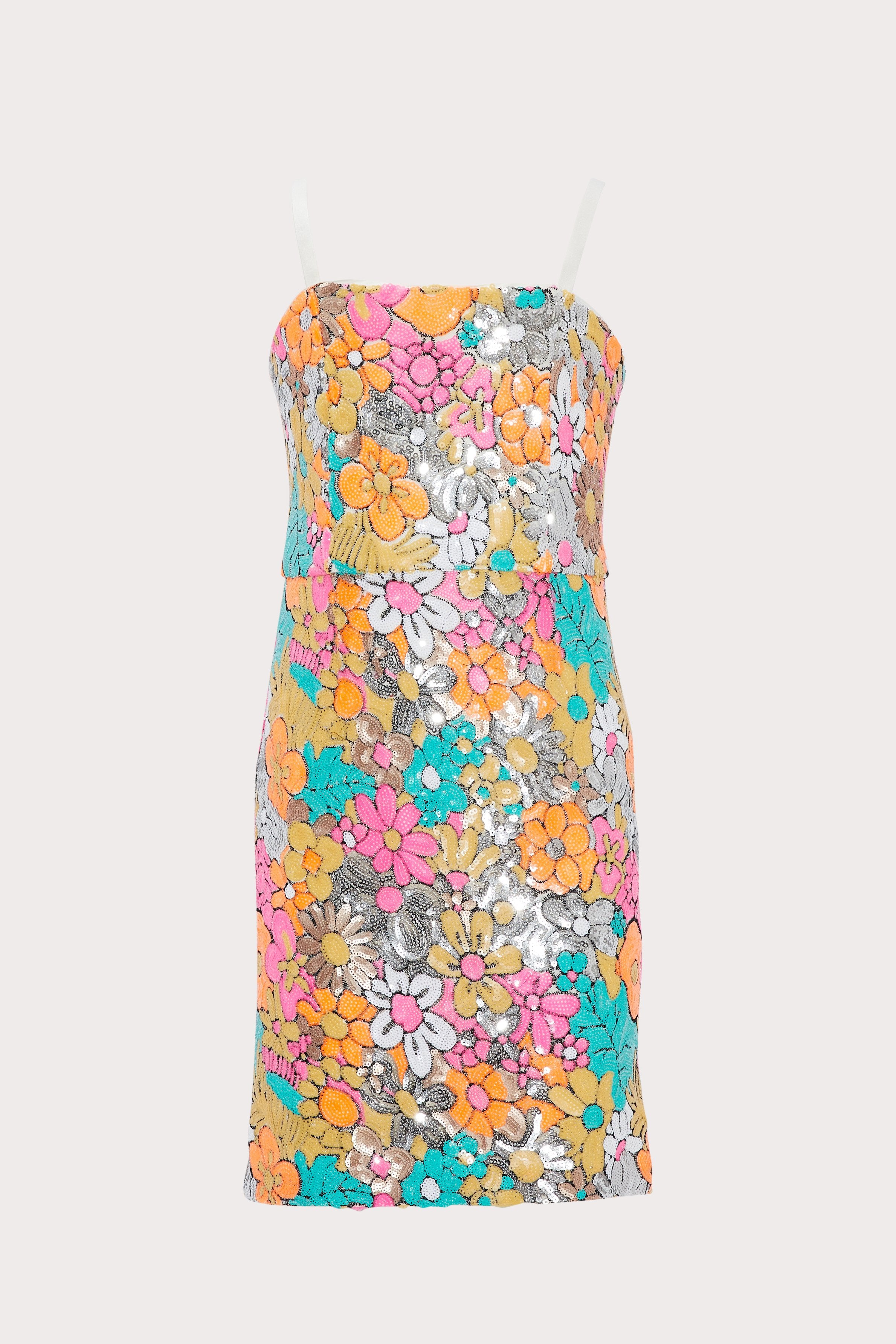 Trendsi Holographic Sequin Mini Dress Multicolor / L