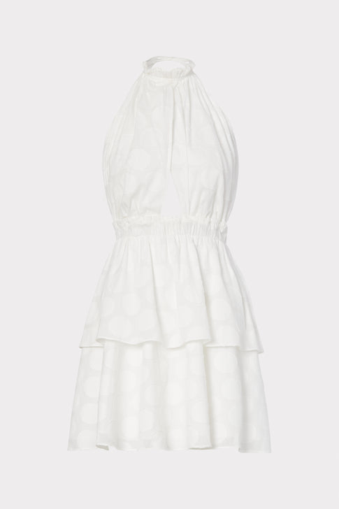 Evelia Reina Graphic Dot Clipping Dress