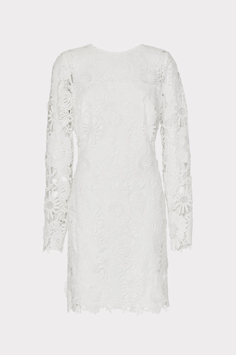 Nessa 3D Lace Dress White Image 1 of 4