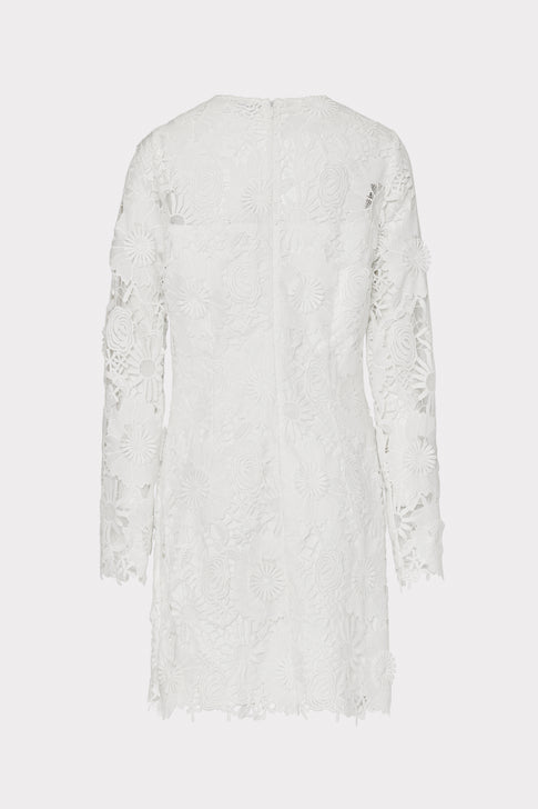 Nessa 3D Lace Dress White Image 4 of 4