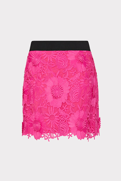 3D Lace Modern Mini Skirt