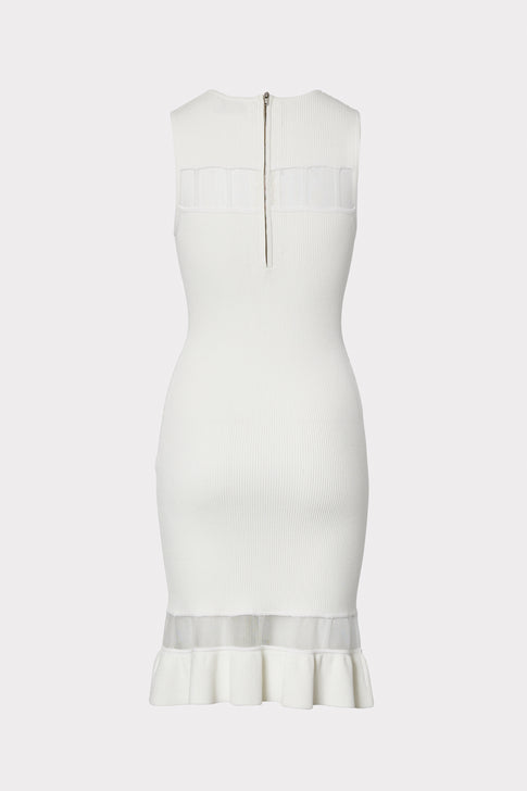 Sheer Inset Fitted Dress