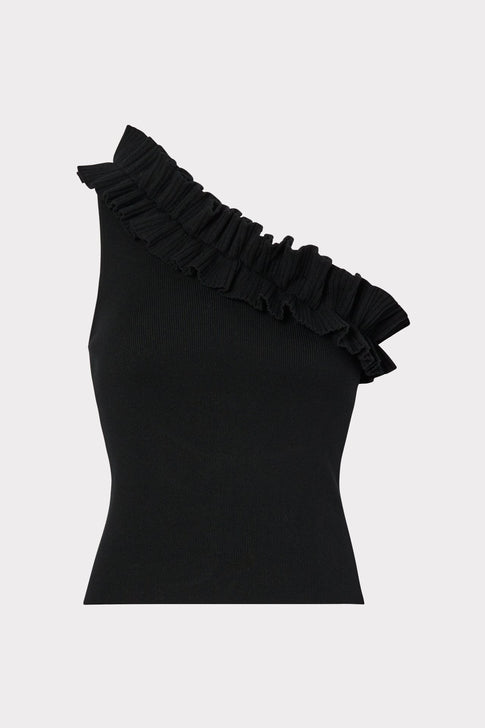 Ruffle One Shoulder Top