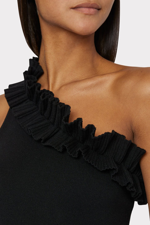 Ruffle One Shoulder Top