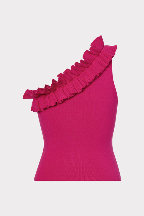 Ruffle One Shoulder Top