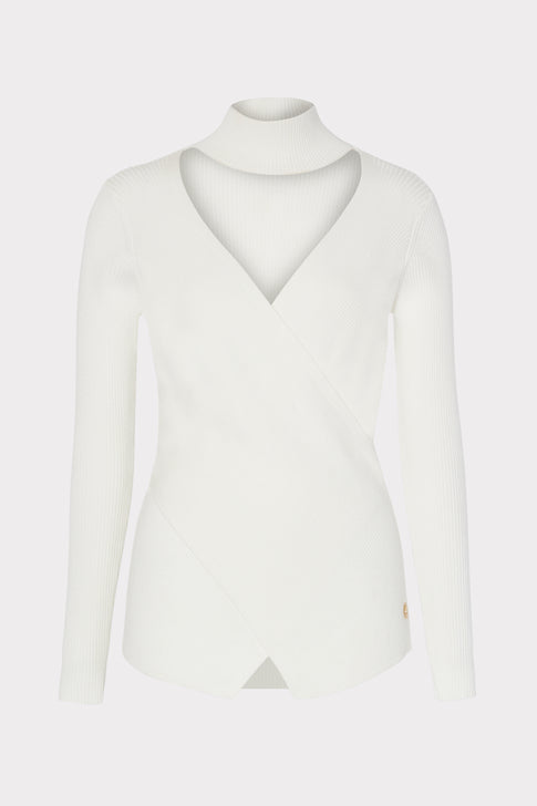 Reversible Cross Body Long Sleeve Sweater