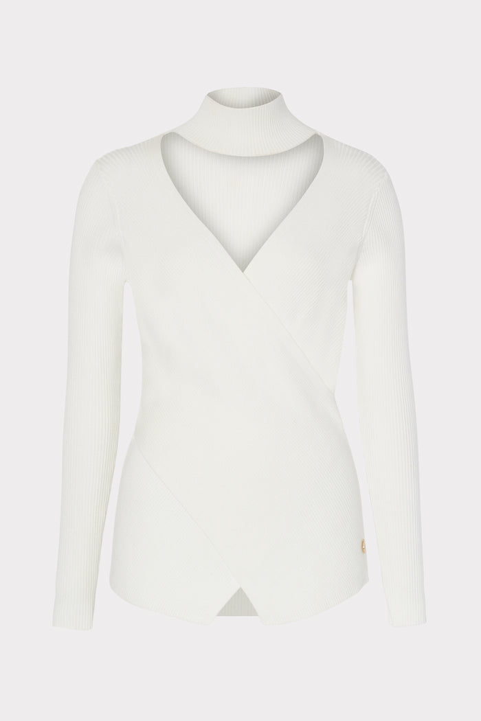 Reversible Cross Body Long Sleeve Sweater
