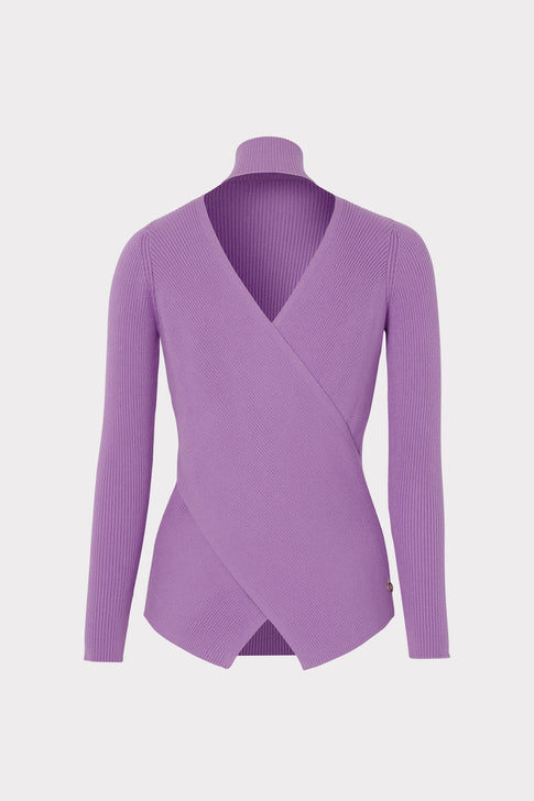 Reversible Cross Body Long Sleeve Sweater