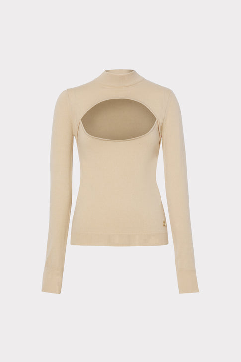 Front Cut Out Turtleneck