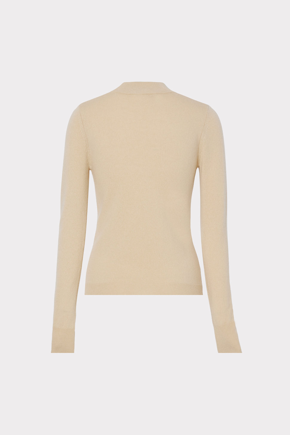 Front Cut Out Turtleneck in Caramel   MILLY