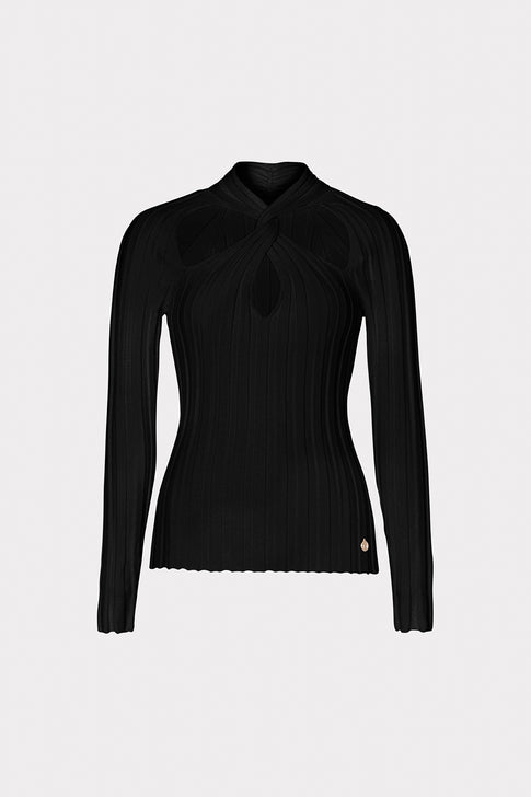 Twist Front Raglan Sleeve Top