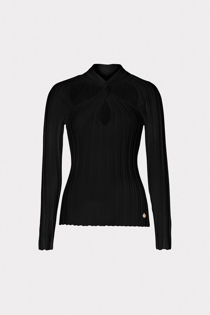 Twist Front Raglan Sleeve Top