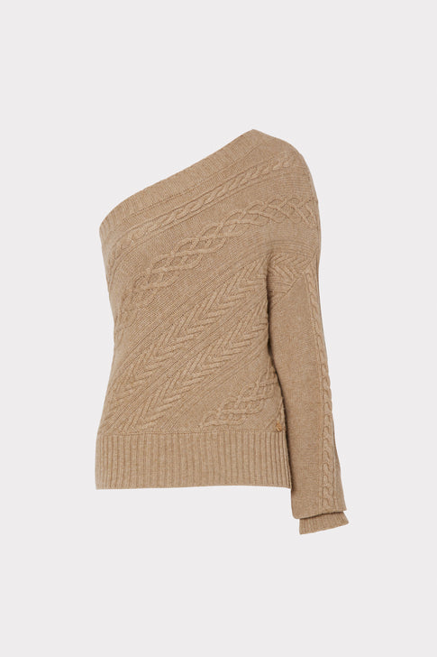 One Shoulder Cable Top