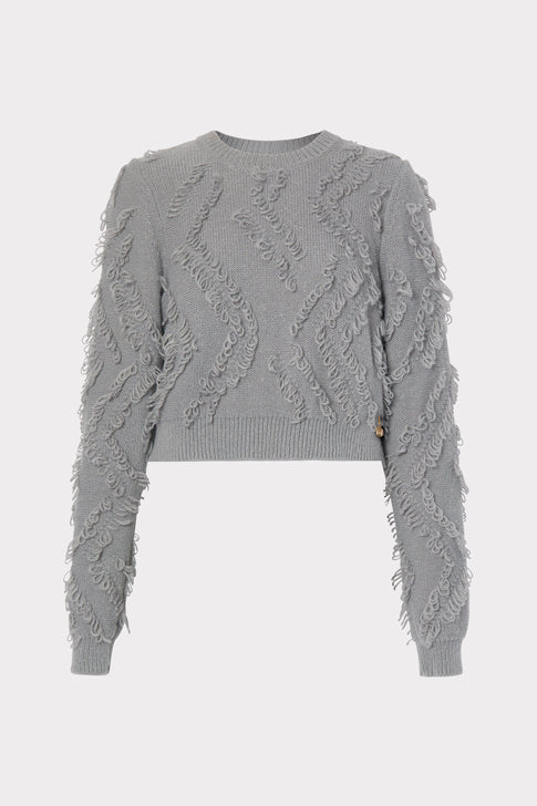 Loop Fringe Crop Top