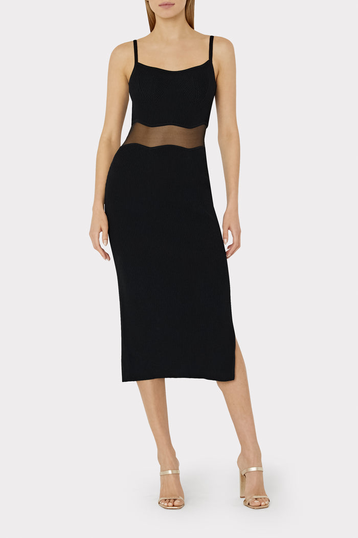 Sheer Wave Cami Dress