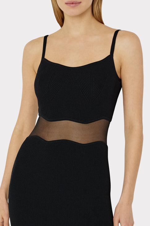 Sheer Wave Cami Dress