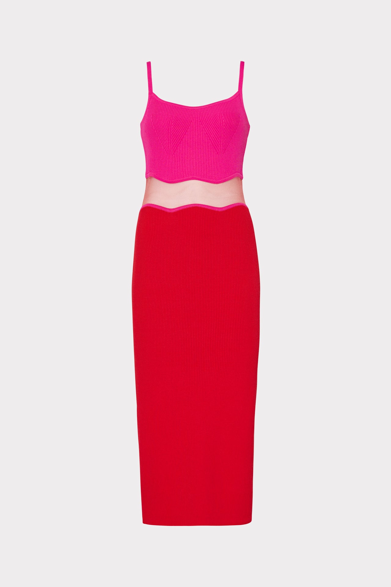 Sheer Wave Cami Dress