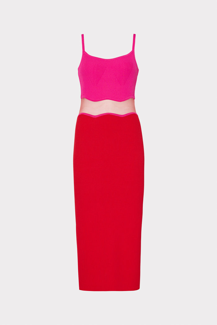 Sheer Wave Cami Dress