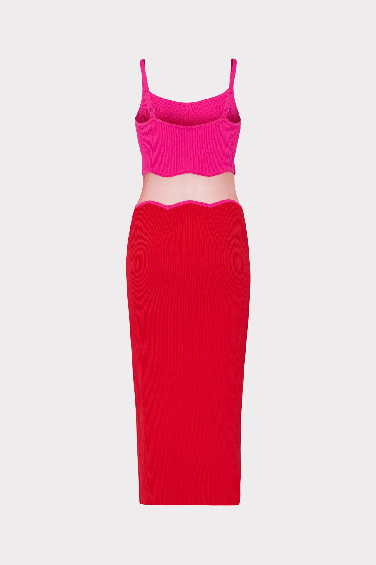 Sheer Wave Cami Dress