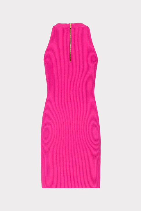 Braided Trim Halter Dress