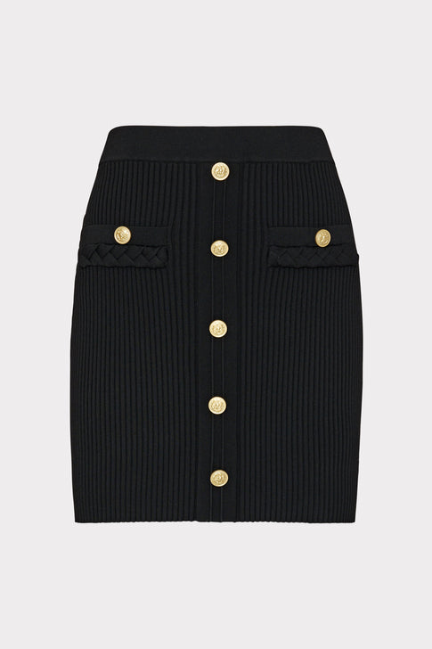 Braided Trim Mini Skirt