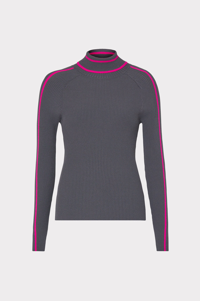 Racer Stripe Turtleneck